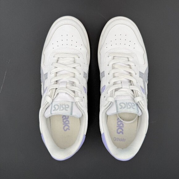 Asics Japan S Sneakers Womens 8.5 White Leather Purple Gray Accents - Picture 2 of 11